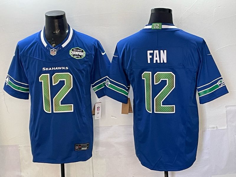 Men 2026 Seattle Seahawks #12 Fan Blue 6th generations Nike Limited NFL Jersey style 004->seattle seahawks->NFL Jersey